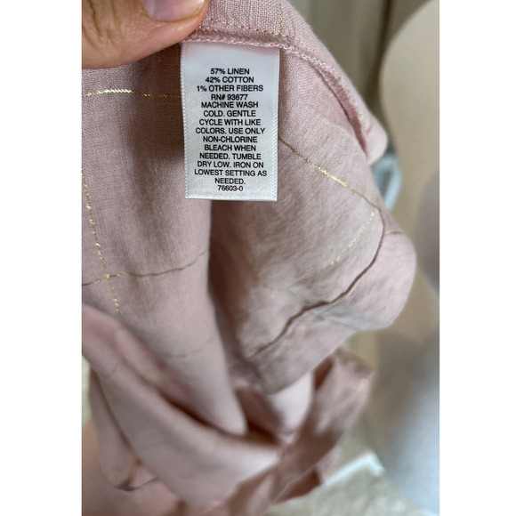 a.n.a. & Liz Claiborne Women's Size 2XL Set of 2 Summer Linen Blend Tanks #0448 - Picture 15 of 16